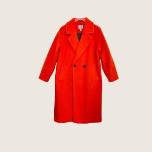 ASOS | Double breast long coat | Orange Sz. 4